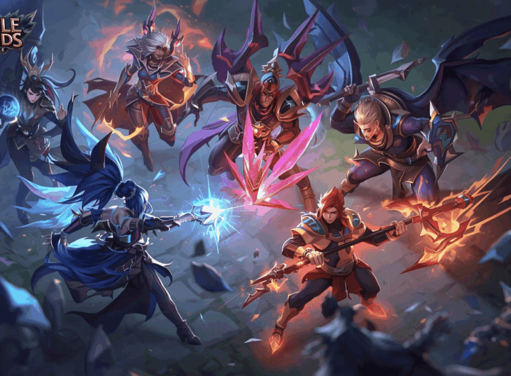 Team fight Mobile Legends dengan build hero yang seimbang