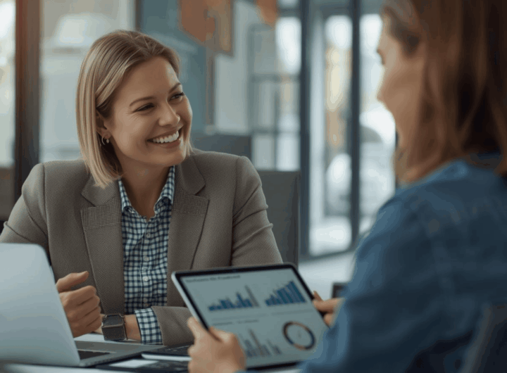 Manajer memberikan feedback performa kerja