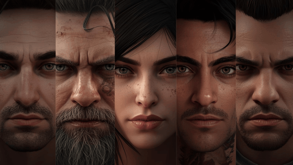 Karakter game PC realistis